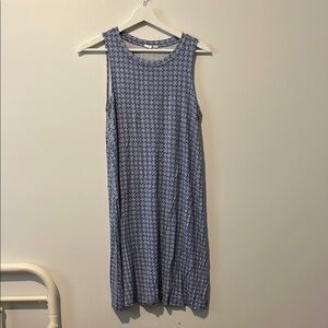 GAP Blue and White Sleeveless Sundress